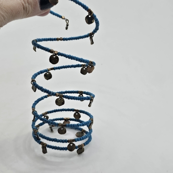 ⭐️40% Off⭐️ Bloomingdales Beaded Wrap Around Cuff Bracet - Picture 2 of 3